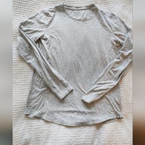 Figs Heather Gray V-Neck Top